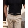 image:imageCHAOREN Leather Ratchet Belt for Men  Mens Dress belt 1 38Smooth Black