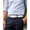 image:imageCHAOREN Leather Ratchet Belt for Men  Mens Dress belt 1 38White