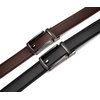 image:imageCHAOREN Mens Dress Belt 2 Pack  1 14 Leather Ratchet Belt Comfort ClickGunDark Brown