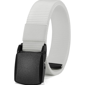 image:imageCHAOREN Boys Nylon Belt 125 Adjustable Kids Tactical BeltWhite