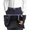 image:imageCHAOREN Mens Belt 2 Pack  Leather Ratchet Belt for Dress Pants 35mmBlack  Carbon FiberDark Brown