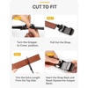 image:imageCHAOREN Mens Belt 2 Pack  Leather Ratchet Belt for Dress Pants 35mmBlack  Carbon FiberDark Brown
