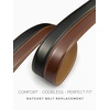 image:imageCHAOREN Ratchet Belt Replacement Strap 1 14Blackcognac