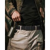 image:imageCHAOREN Ratchet Tactical Belt Men  15 Adjustable Nylon Work BeltFrosted Matte  Stitched Black