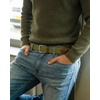 image:imageCHAOREN Stretch Belt for Men  Elastic Belt for Golf amp Casual WearOlive Green