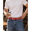 image:imageCHAOREN Stretch Belt for Men  Elastic Belt for Golf amp Casual WearRed