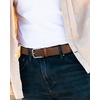 image:imageCHAOREN Stretch Belt for Men  Elastic Belt for Golf amp Casual WearSilver  Brown