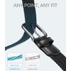 image:imageCHAOREN Stretch Belt for Men  Elastic Belt for Golf amp Casual WearSilver  White