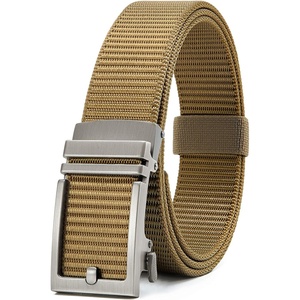 image:imageCHAOREN Ratchet Belts for Men Nylon Web Golf Belt with Automatic BuckleClassic Coyote 35mm