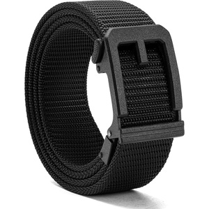 image:imageCHAOREN Ratchet Tactical Belt Men  15 Adjustable Nylon Work BeltBasic  Black