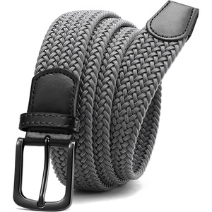 image:imageCHAOREN Stretch Belt for Men  Elastic Belt for Golf amp Casual WearGun  Grey